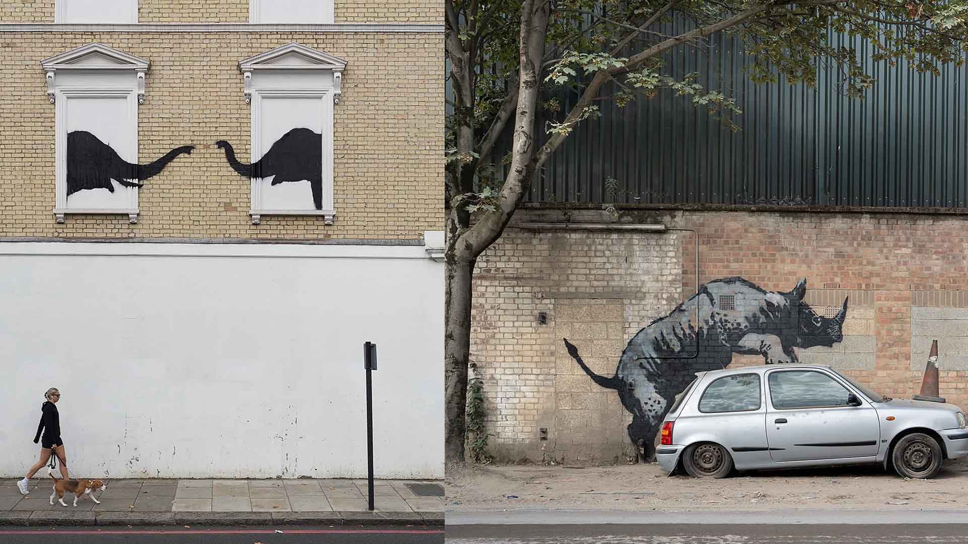 Las enigmáticas obras de animales con las que Banksy vuelve a sorprender