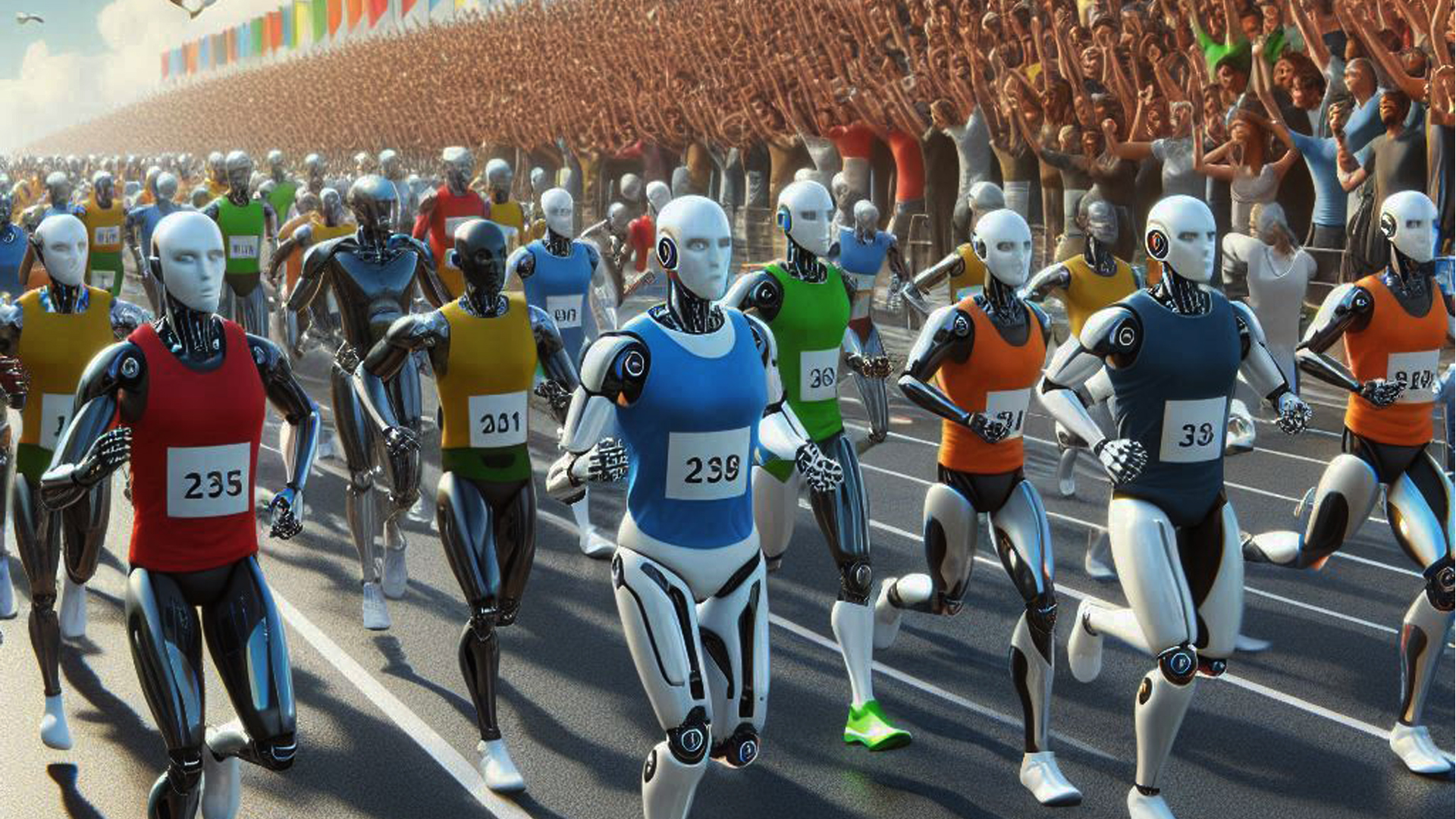 China organiza un medio maratón para robots humanoides