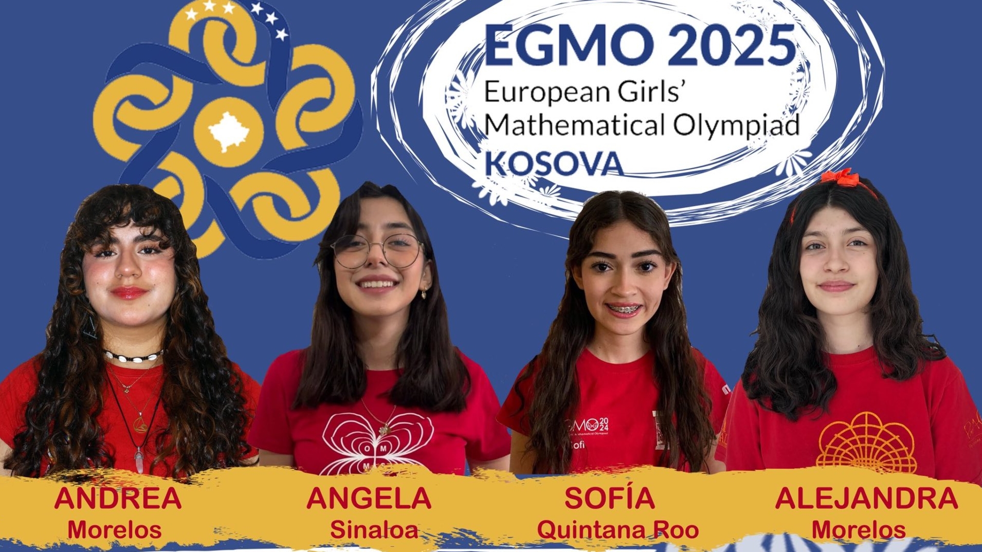 Estudiantes mexicanas destacan en la Olimpiada Europea Femenil de Matemáticas en Kosovo 2025.
