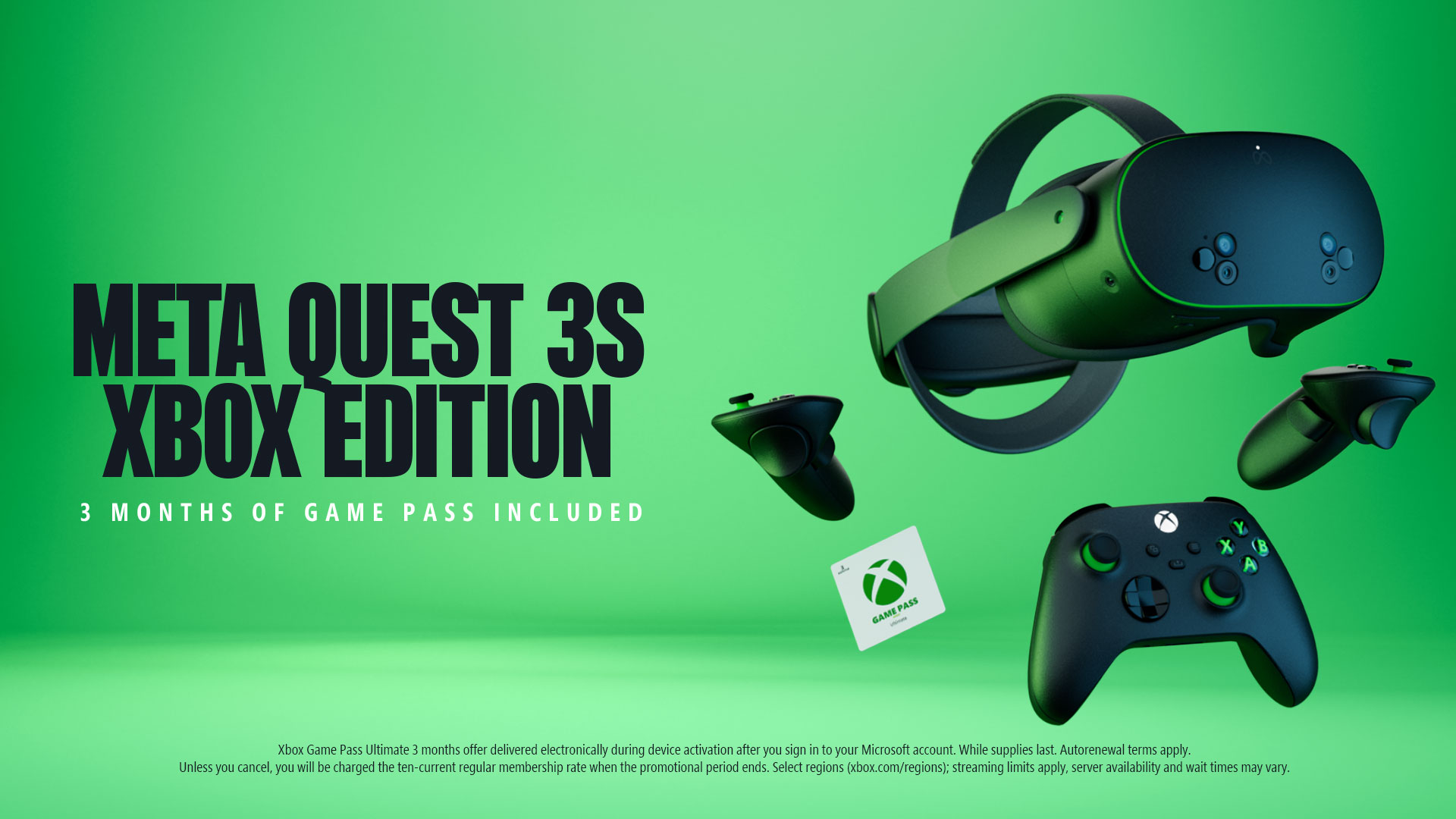 Microsoft presenta los Meta Quest 3S Xbox Edition: una edición especial para los aficionados de Xbox