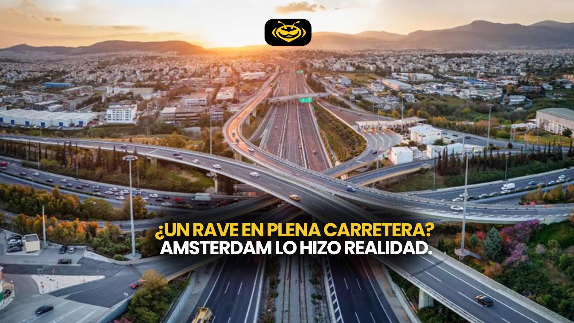 ¿Un rave en plena carretera? Amsterdam lo hizo realidad.